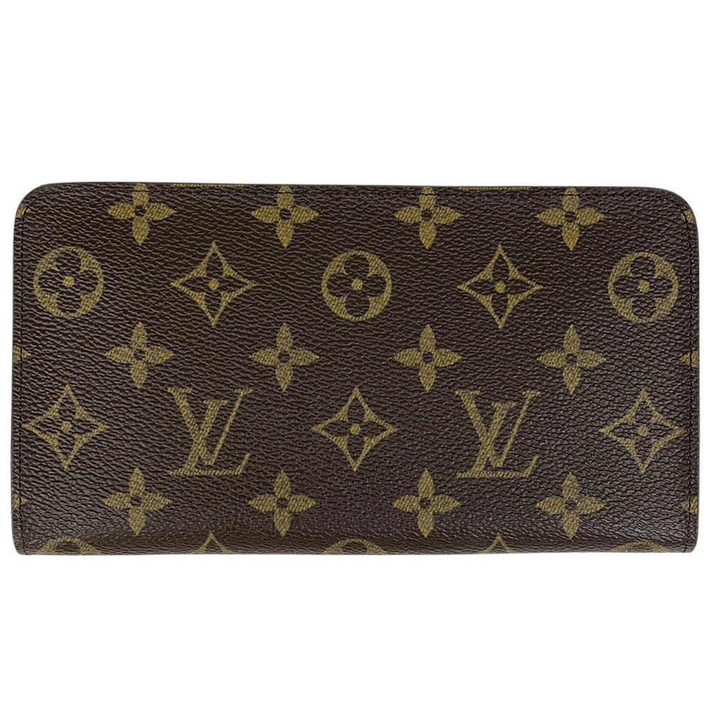 Louis Vuitton Porte Monnaie Zip Monogram Brown